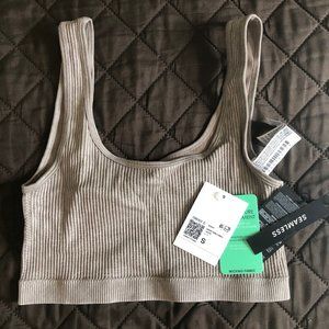 forever21  Seamless Thick Ribbed Longline Sports Bra